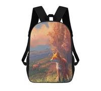 sinyumoney Mochilas Escolares Para Niños Impresas En 3D The Sound of The Wind Mochila De Moda Mochila Informal De Viaje Para Niños Mochila De Gran Capacidad Para Niños Y Niñas 17inch