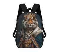 sinyumoney Mochilas Escolares Para Niños Impresas En 3D Tiger King Mochila De Moda Mochila Informal De Viaje Para Niños Mochila De Gran Capacidad Para Niños Y Niñas 17inch
