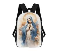 sinyumoney Mochilas Escolares Para Niños Impresas En 3D Virgin De Guadalupe Painting Mochila De Moda Mochila Informal De Viaje Para Niños Mochila De Gran Capacidad Para Niños Y Niñas 17inch