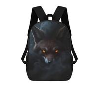 sinyumoney Mochilas Escolares Para Niños Impresas En 3D Wild Fox Halloween Poster Mochila De Moda Mochila Informal De Viaje Para Niños Mochila De Gran Capacidad Para Niños Y Niñas 17inch