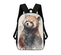 sinyumoney Mochilas Escolares Para Niños Impresas En 3D Wild Red Panda Mochila De Moda Mochila Informal De Viaje Para Niños Mochila De Gran Capacidad Para Niños Y Niñas 17inch