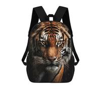 sinyumoney Mochilas Escolares Para Niños Impresas En 3D Wild Tiger Portrait -1 Mochila De Moda Mochila Informal De Viaje Para Niños Mochila De Gran Capacidad Para Niños Y Niñas 17inch