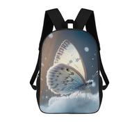 sinyumoney Mochilas Escolares Para Niños Impresas En 3D Winter Butterfly Fantasy Mochila De Moda Mochila Informal De Viaje Para Niños Mochila De Gran Capacidad Para Niños Y Niñas 17inch