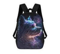 sinyumoney Mochilas Escolares Para Niños Impresas En 3D Yorkshire Terrier Galaxy Mochila De Moda Mochila Informal De Viaje Para Niños Mochila De Gran Capacidad Para Niños Y Niñas 17inch