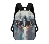 sinyumoney Mochilas F-15 Eagle Jet Takeoff Mochila Escolar Para Niños Mochila Escolar Impresa En 3D Para Niños Estudiantes De Primaria Y Secundaria 17inch