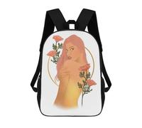sinyumoney Mochilas Fantasy Girl Mochila Escolar Para Niños Mochila Escolar Impresa En 3D Para Niños Estudiantes De Primaria Y Secundaria 17inch