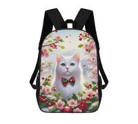 sinyumoney Mochilas Festive Cat 01 Spring Mochila Escolar Para Niños Mochila Escolar Impresa En 3D Para Niños Estudiantes De Primaria Y Secundaria 17inch