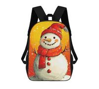 sinyumoney Mochilas Festive Snowman Mochila Escolar Para Niños Mochila Escolar Impresa En 3D Para Niños Estudiantes De Primaria Y Secundaria 17inch
