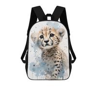 sinyumoney Mochilas Fierce Cheetah Mochila Escolar Para Niños Mochila Escolar Impresa En 3D Para Niños Estudiantes De Primaria Y Secundaria 17inch
