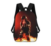 sinyumoney Mochilas Fighting Mochila Escolar Para Niños Mochila Escolar Impresa En 3D Para Niños Estudiantes De Primaria Y Secundaria 17inch