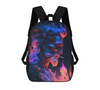 sinyumoney Mochilas Flame of Passion -3 Mochila Escolar Para Niños Mochila Escolar Impresa En 3D Para Niños Estudiantes De Primaria Y Secundaria 17inch