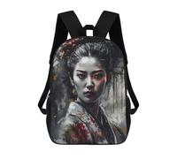 sinyumoney Mochilas Geisha 1 of 4 Mochila Escolar Para Niños Mochila Escolar Impresa En 3D Para Niños Estudiantes De Primaria Y Secundaria 17inch