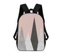 sinyumoney Mochilas Geometric Landscape V Mochila Escolar Para Niños Mochila Escolar Impresa En 3D Para Niños Estudiantes De Primaria Y Secundaria 17inch