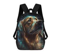 sinyumoney Mochilas Golden Retriever Dog Mochila Escolar Para Niños Mochila Escolar Impresa En 3D Para Niños Estudiantes De Primaria Y Secundaria 17inch