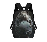 sinyumoney Mochilas Hedgehog Fat Mochila Escolar Para Niños Mochila Escolar Impresa En 3D Para Niños Estudiantes De Primaria Y Secundaria 17inch
