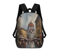 sinyumoney Mochilas Impresas 3D Para Niños Protea Flowers: Mochila Escolar Linda Para Niños, Ideal Para Actividades Al Aire Libre Y Salidas A La Universidad, Florencia City Of Art Italy, 17"
