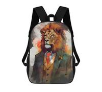 sinyumoney Mochilas Impresas 3D Para Niños Puffin Fantasy World: Mochila Escolar Linda Para Niños Ideal Para Actividades Al Aire Libre Y Salidas A La Universidad, León Encanto, 17"
