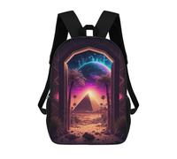 sinyumoney Mochilas Impresas En 3D 17inch An Ancient Retro Pyramid Mochilas Para Niños Mochila Escolar Para Niños Bolsas De Viaje Lindas Mochila Informal Para Exteriores Para Niños
