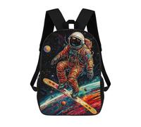 sinyumoney Mochilas Impresas En 3D 17inch Astronaut Playing Skt Mochilas Para Niños Mochila Escolar Para Niños Bolsas De Viaje Lindas Mochila Informal Para Exteriores Para Niños