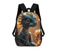 sinyumoney Mochilas Impresas En 3D 17inch Black Baby Dragon Mochilas Para Niños Mochila Escolar Para Niños Bolsas De Viaje Lindas Mochila Informal Para Exteriores Para Niños