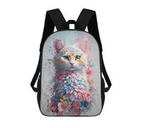 sinyumoney Mochilas Impresas En 3D 17inch Colorful Cat Fantasy Mochilas Para Niños Mochila Escolar Para Niños Bolsas De Viaje Lindas Mochila Informal Para Exteriores Para Niños