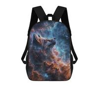 sinyumoney Mochilas Impresas En 3D 17inch Cosmic Nebula Fox Mochilas Para Niños Mochila Escolar Para Niños Bolsas De Viaje Lindas Mochila Informal Para Exteriores Para Niños