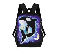 sinyumoney Mochilas Impresas En 3D 17inch Cosmic Whale Mochilas Para Niños Mochila Escolar Para Niños Bolsas De Viaje Lindas Mochila Informal Para Exteriores Para Niños