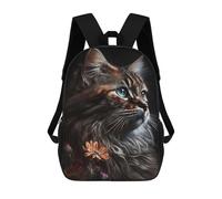 sinyumoney Mochilas Impresas En 3D 17inch Cute Cat Expression Mochilas Para Niños Mochila Escolar Para Niños Bolsas De Viaje Lindas Mochila Informal Para Exteriores Para Niños