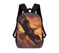 sinyumoney Mochilas Impresas En 3D 17inch Eagle Soaring Sunset Mochilas Para Niños Mochila Escolar Para Niños Bolsas De Viaje Lindas Mochila Informal Para Exteriores Para Niños