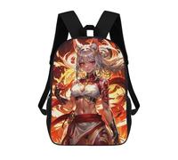 sinyumoney Mochilas Impresas En 3D 17inch Female Kitsune Brawler Mochilas Para Niños Mochila Escolar Para Niños Bolsas De Viaje Lindas Mochila Informal Para Exteriores Para Niños