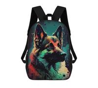 sinyumoney Mochilas Impresas En 3D 17inch German Shepherd Drawn Mochilas Para Niños Mochila Escolar Para Niños Bolsas De Viaje Lindas Mochila Informal Para Exteriores Para Niños