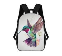 sinyumoney Mochilas Impresas En 3D 17inch Hummingbird Bird Color Mochilas Para Niños Mochila Escolar Para Niños Bolsas De Viaje Lindas Mochila Informal Para Exteriores Para Niños