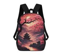 sinyumoney Mochilas Impresas En 3D 17inch Japanese Cherry Blossom Mochilas Para Niños Mochila Escolar Para Niños Bolsas De Viaje Lindas Mochila Informal Para Exteriores Para Niños