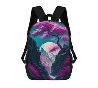 sinyumoney Mochilas Impresas En 3D 17inch Magic Neon Tree Mochilas Para Niños Mochila Escolar Para Niños Bolsas De Viaje Lindas Mochila Informal Para Exteriores Para Niños