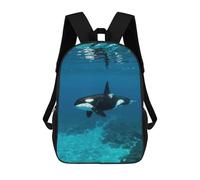 sinyumoney Mochilas Impresas En 3D 17inch Orca Underwater Mochilas Para Niños Mochila Escolar Para Niños Bolsas De Viaje Lindas Mochila Informal Para Exteriores Para Niños