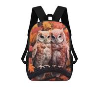 sinyumoney Mochilas Impresas En 3D 17inch Owl Cuddle Mochilas Para Niños Mochila Escolar Para Niños Bolsas De Viaje Lindas Mochila Informal Para Exteriores Para Niños