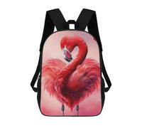 sinyumoney Mochilas Impresas En 3D 17inch Pink Flamingo Mochilas Para Niños Mochila Escolar Para Niños Bolsas De Viaje Lindas Mochila Informal Para Exteriores Para Niños