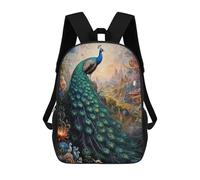sinyumoney Mochilas Impresas En 3D 17inch Proud Peacock Menagerie Mochilas Para Niños Mochila Escolar Para Niños Bolsas De Viaje Lindas Mochila Informal Para Exteriores Para Niños