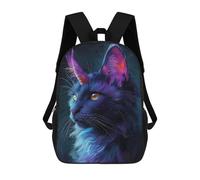 sinyumoney Mochilas Impresas En 3D 17inch Purple Space Cat Mochilas Para Niños Mochila Escolar Para Niños Bolsas De Viaje Lindas Mochila Informal Para Exteriores Para Niños