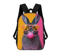 sinyumoney Mochilas Impresas En 3D 17inch Rabbit Bubblegum Mochilas Para Niños Mochila Escolar Para Niños Bolsas De Viaje Lindas Mochila Informal Para Exteriores Para Niños