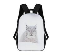 sinyumoney Mochilas Impresas En 3D 17inch Snow Spirit Lynx Mochilas Para Niños Mochila Escolar Para Niños Bolsas De Viaje Lindas Mochila Informal Para Exteriores Para Niños