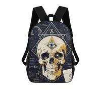 sinyumoney Mochilas Impresas En 3D 17inch Third Eye Skull Journal Mochilas Para Niños Mochila Escolar Para Niños Bolsas De Viaje Lindas Mochila Informal Para Exteriores Para Niños