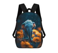 Sinyumoney Mochilas Impresas En 3D Para Niños Dare to Be Different: Mochila Escolar Linda Para Niños, Ideal Para Actividades Al Aire Libre Y Salidas A La Universidad, Micro elefante, 17"