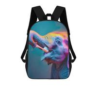 Sinyumoney Mochilas Impresas En 3D Para Niños Dare to Be Different: Mochila Escolar Linda Para Niños, Ideal Para Actividades Al Aire Libre Y Salidas A La Universidad, Elephant Tooth Brushing, 17"
