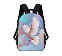 Sinyumoney Mochilas Impresas En 3D Para Niños Dare to Be Different: Mochila Escolar Linda Para Niños, Ideal Para Actividades Al Aire Libre Y Salidas A La Universidad, Dove blanco, 17"