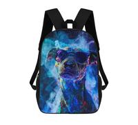 sinyumoney Mochilas Impresas En 3D Para Niños, Mochilas De Moda Y Casual Para Niños, Estudiantes De Primaria Y Colegio., Dog In Colorful Paint, 17"
