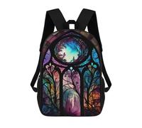 sinyumoney Mochilas Impresas En 3D Para Niños, Mochilas De Moda Y Casual Para Niños, Estudiantes De Primaria Y Colegio., Ventana Into The World, 17"