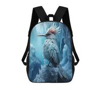 sinyumoney Mochilas Impresas En 3D Para Niños, Mochilas De Moda Y Casual Para Niños, Estudiantes De Primaria Y Colegio., Frozen Bird In Ice World, 17"