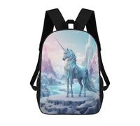 sinyumoney Mochilas Impresas En 3D Para Niños, Mochilas De Moda Y Casual Para Niños, Estudiantes De Primaria Y Colegio., Frozen Unicorn, 17"