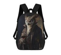 sinyumoney Mochilas Impresas En 3D Para Niños, Mochilas De Moda Y Casual Para Niños, Estudiantes De Primaria Y Colegio., The Old Blind Owl Seer, 17"
